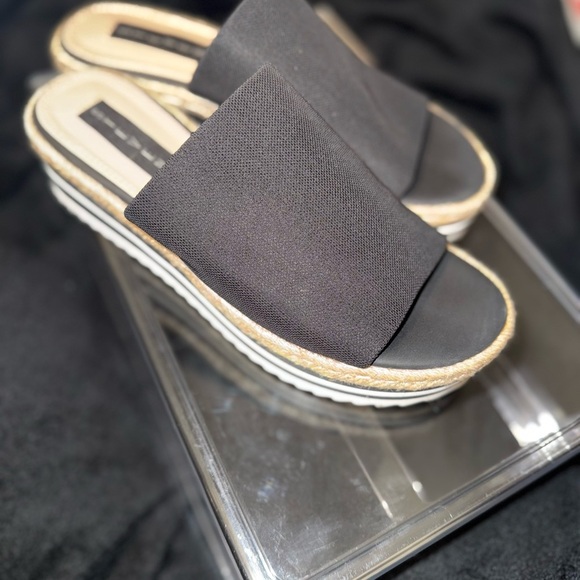 Seven7 Black Espadrille Platform Sandals - Picture 12 of 12